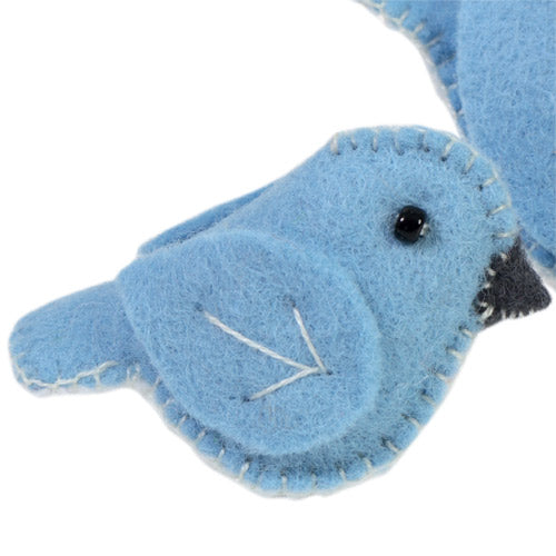 Closeup of little baby bluebird softie